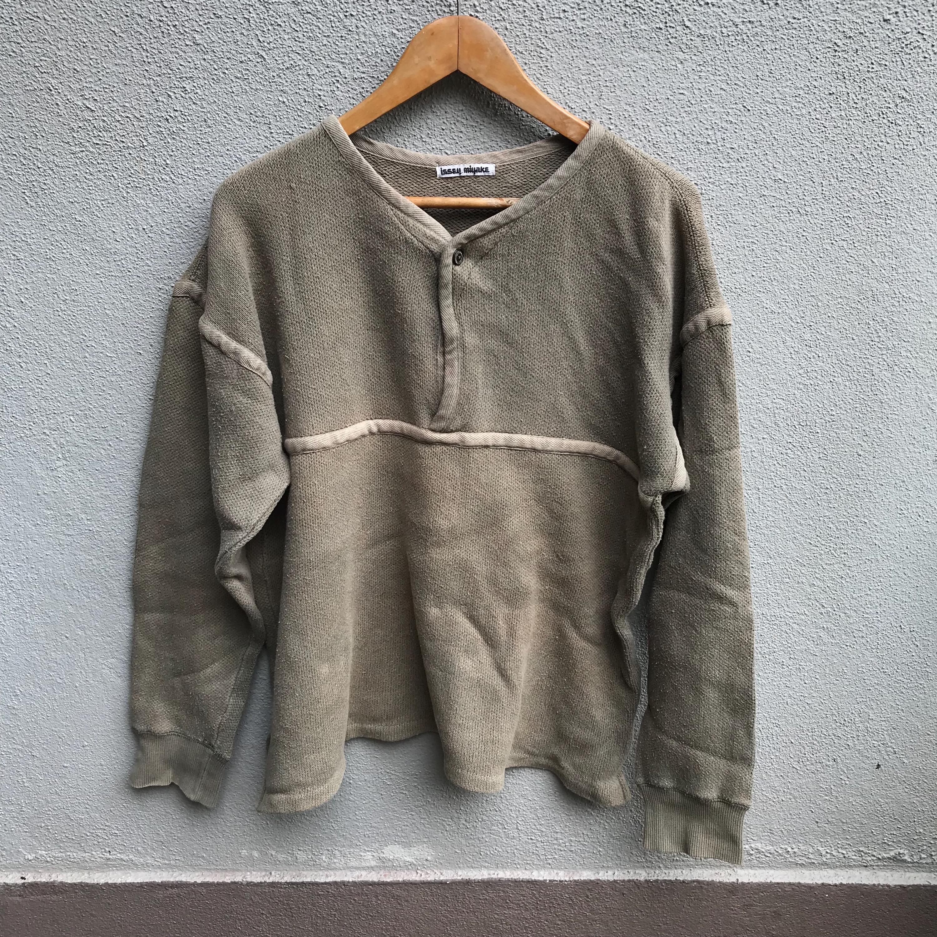 Vintage ISSEY MIYAKE japan henley tee longsleeves