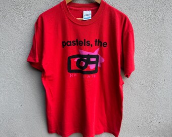Camiseta vintage rara de los 90 de la banda THE PASTELS / indie pop / rock alternativo / banda vintage / Talla L