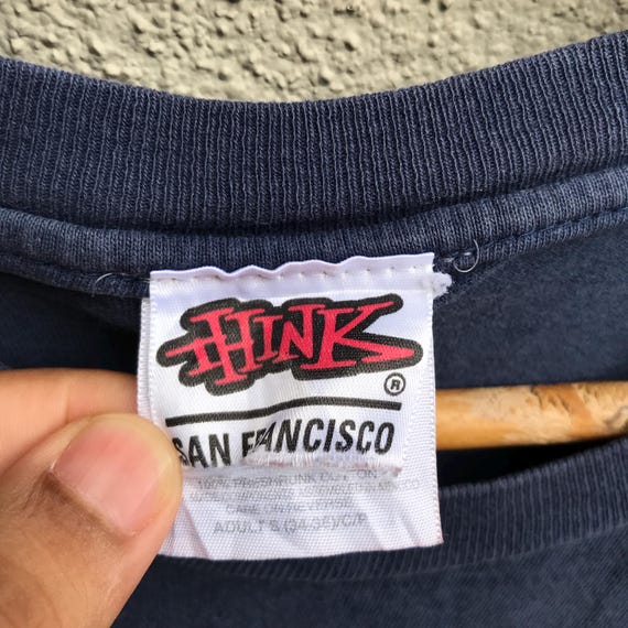 Vintage THINK Skateboards Tee Flame Old Skate - Etsy
