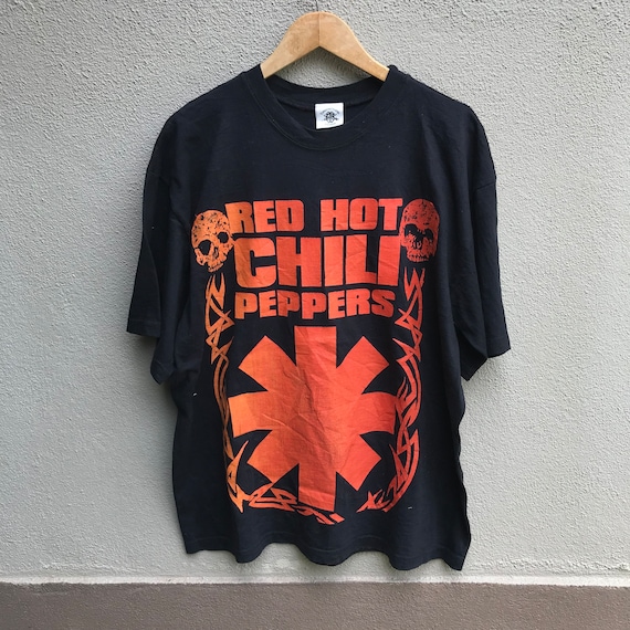 Vintage rare 90s RED hot CHILI PEPPERS band tee t… - image 1