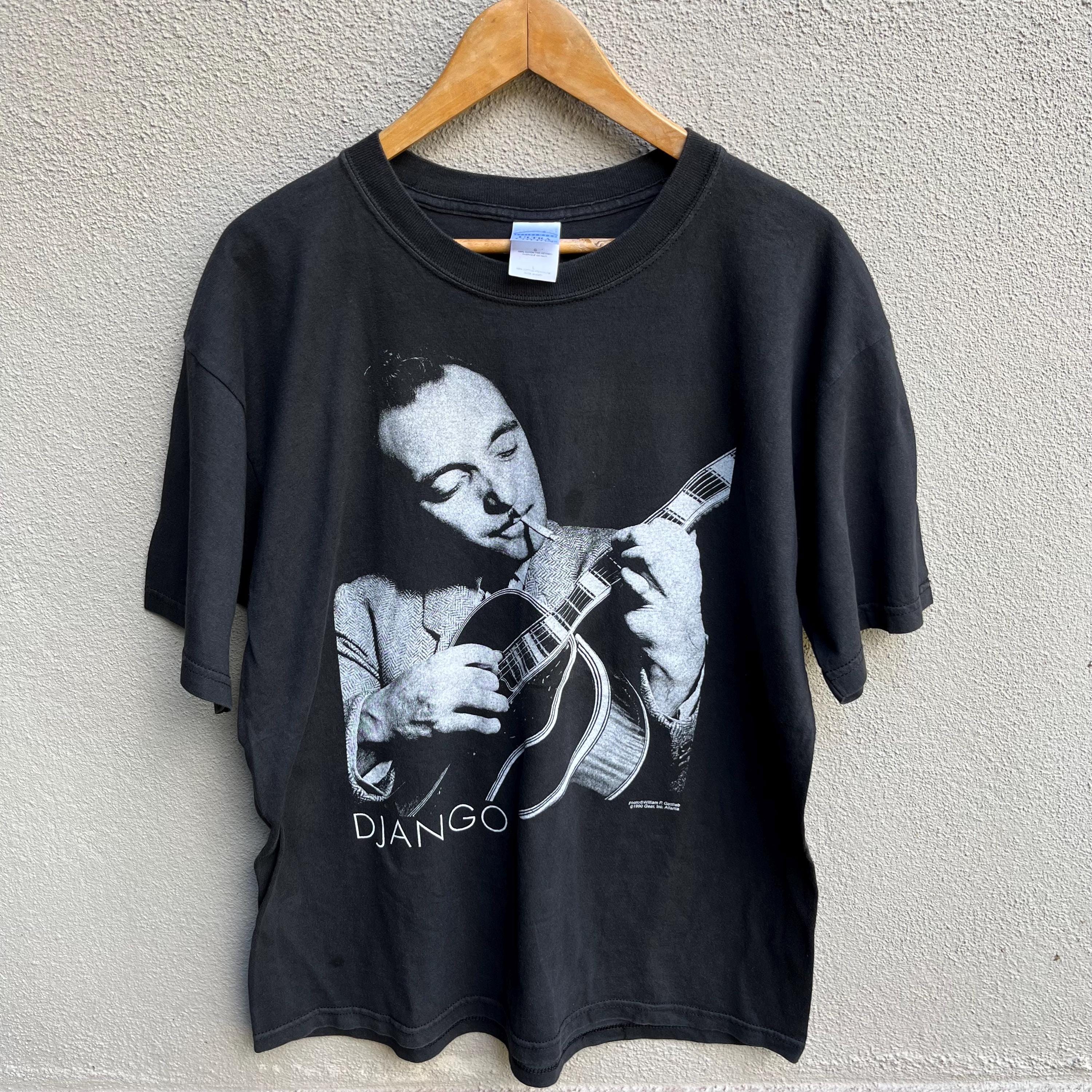 90s Gear Inc Django Reinhardt Tシャツ メンズ 90s ビンテージ DJANGO gear inc jazz tee Tシャツ
