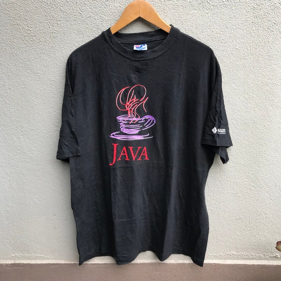 Vintage 90s JAVA software promo tee pc / Extra La… - image 1