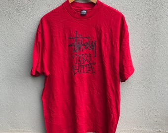 Vintage 90s STUSSY Usa Stusnics Tee / Parody Technics / Extra