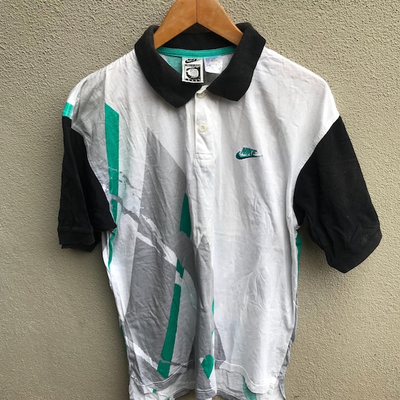 90年代のヴィンテージNIKEチャレンジコートテニスアガシポロシャツ