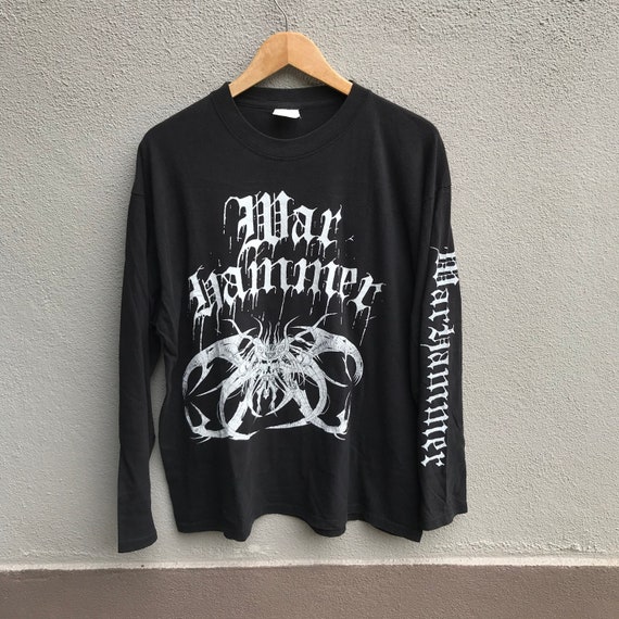 Vintage 90s WAR HAMMER Band Tee Heavy Metal / Longsleeves