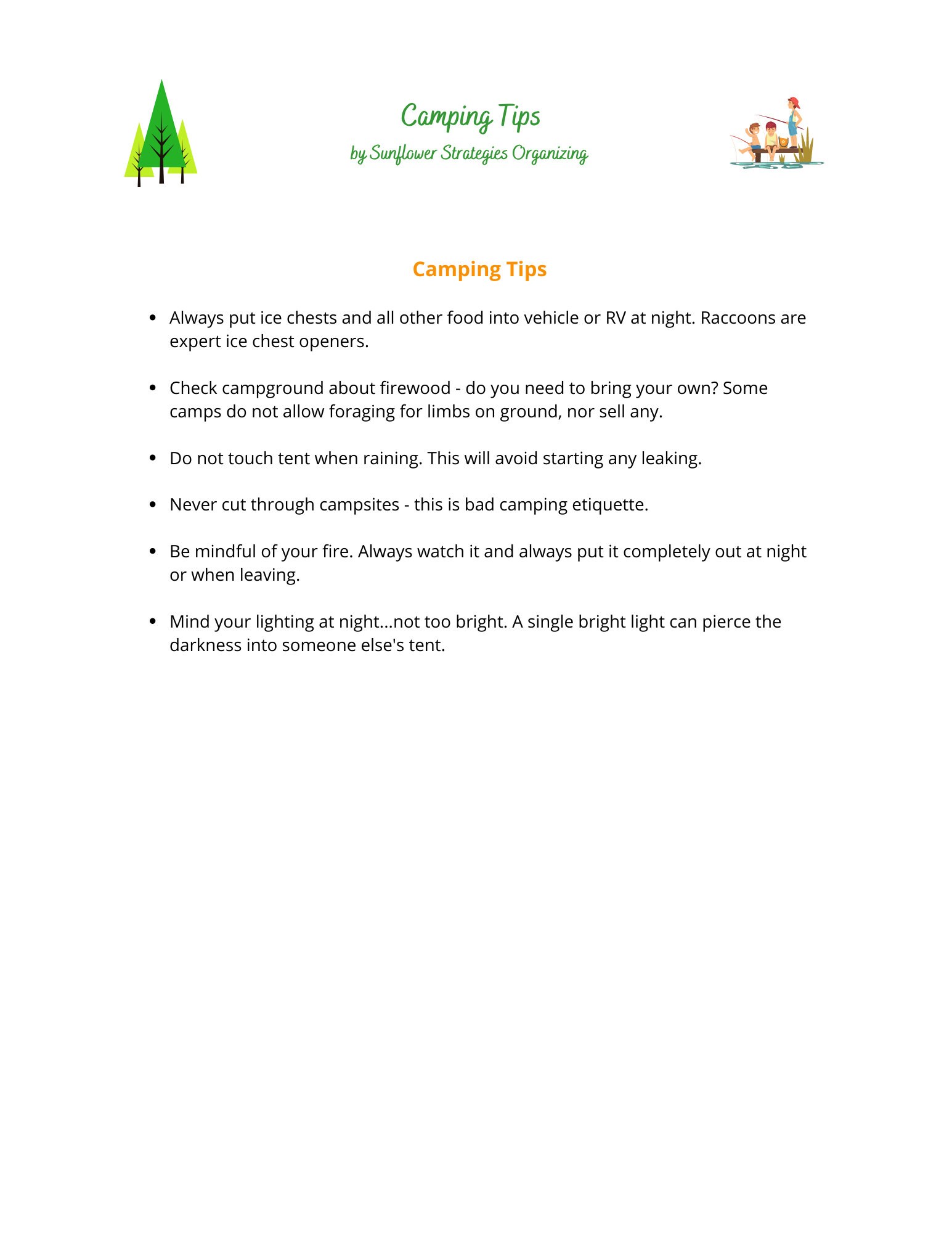 How to Plan a Family Campout, How to Plan a Group Campout, Family ...