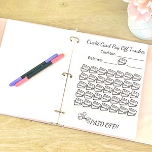 Credit Card Payoff Tracker Printable, PDF, Credit Card Debt, Savings ...