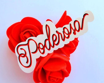 Poderosa Latina - Adesivo in vinile - Adesivo per laptop - Adesivo per bottiglia d'acqua - Adesivo impermeabile