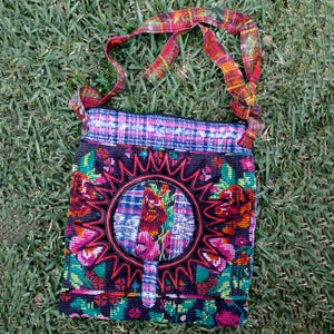 Sol Boho Shoulder Bag Guatemalan Textiles