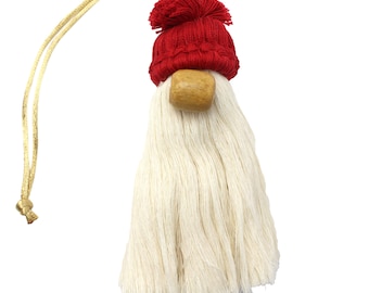 Natural Gnome Ornament, Cotton Ornament, Christmas Tree Accents, Funny Ornaments, Fun Gifts