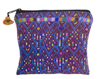 Zippered Bag Large Handmade with Guatemalan Textiles