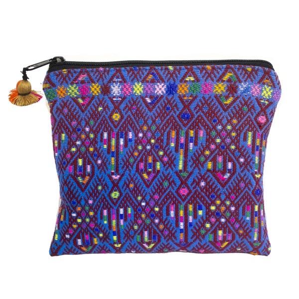 Zippered Bag Large Handmade with Guatemalan Textiles