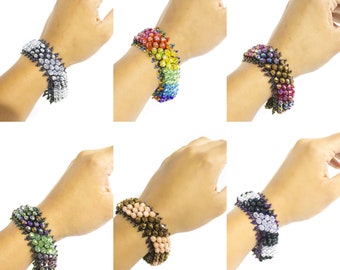 Guatemalan Bracelet, Colorful Caterpillar Bracelet, Unique Bead Bracelet, Handmade Guatemalan Bracelet, Guatemalan Jewelry, Beaded Jewelry