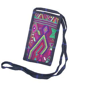Porte-lunettes avec textiles guatémaltèques