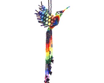 Versatile Hummingbird Accessory, Beaded Hummingbird, Beautiful Beaded Ornament, Keychain, Bag Charm, Tree Ornament, Gift- Assorted Colors