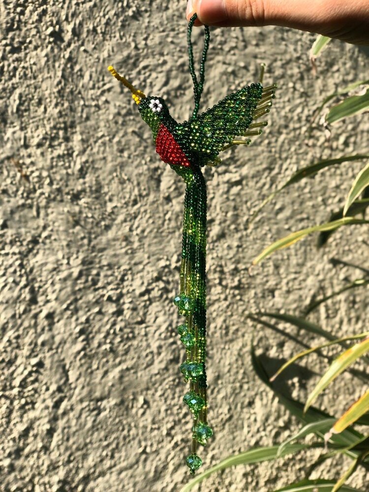 Handmade Quetzal Bird Beaded Accessory Etsy
