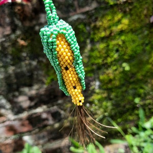 Guatemalan Handmade Fruit & Vegetable Beaded Ornaments, Guatemalan Ornament, Handmade Ornament, Guatemalan Beads, Indigenous Women Art image 5