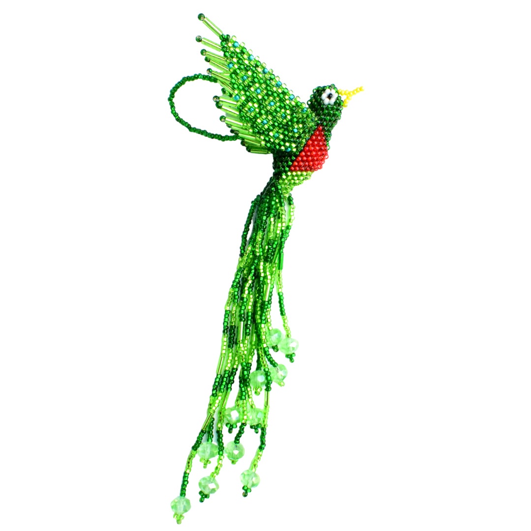 Handmade Quetzal Bird Beaded Accessory Etsy