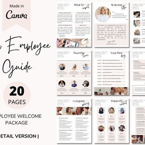New Hire Welcome Packet, New Employee Guide, Employee Welcome Package, Employee Onboarding, New Employee Handbook, HR Manual Template
