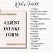 PLR Coaching Intake Forms, Coach Worksheets, Commercial Consultation ...