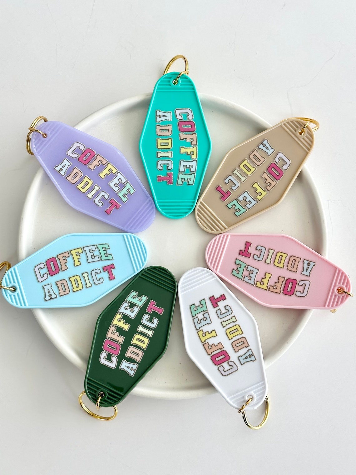 Retro Motel Keychain| Cute Motel Keychain| Coffee Addict| Coffee Lover ...