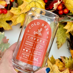 Cold Brew Coffee Lava Drip 16 oz acrylic cup with decorated lid
