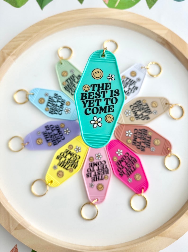 Retro Motel Keychain| Cute Motel Keychains| the Best is yet to Come ...