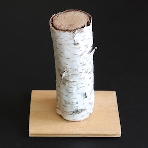 Real Wood Dog Marking Post for Small Medium Dogs, Pug Indoor Potty Tree, Funny Pet Gift, Recycled Birch Wood Pee Pad Accessory