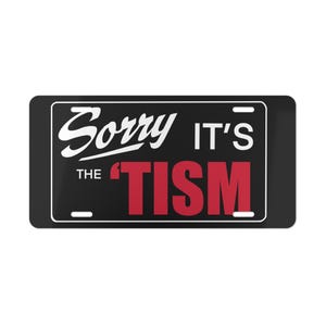 Eitelkeitsteller, Autismus Awareness Car Tag, &#39;Tism Neuheit, Autismus Geschenk, Autozubehör, personalisiertes Nummernschild