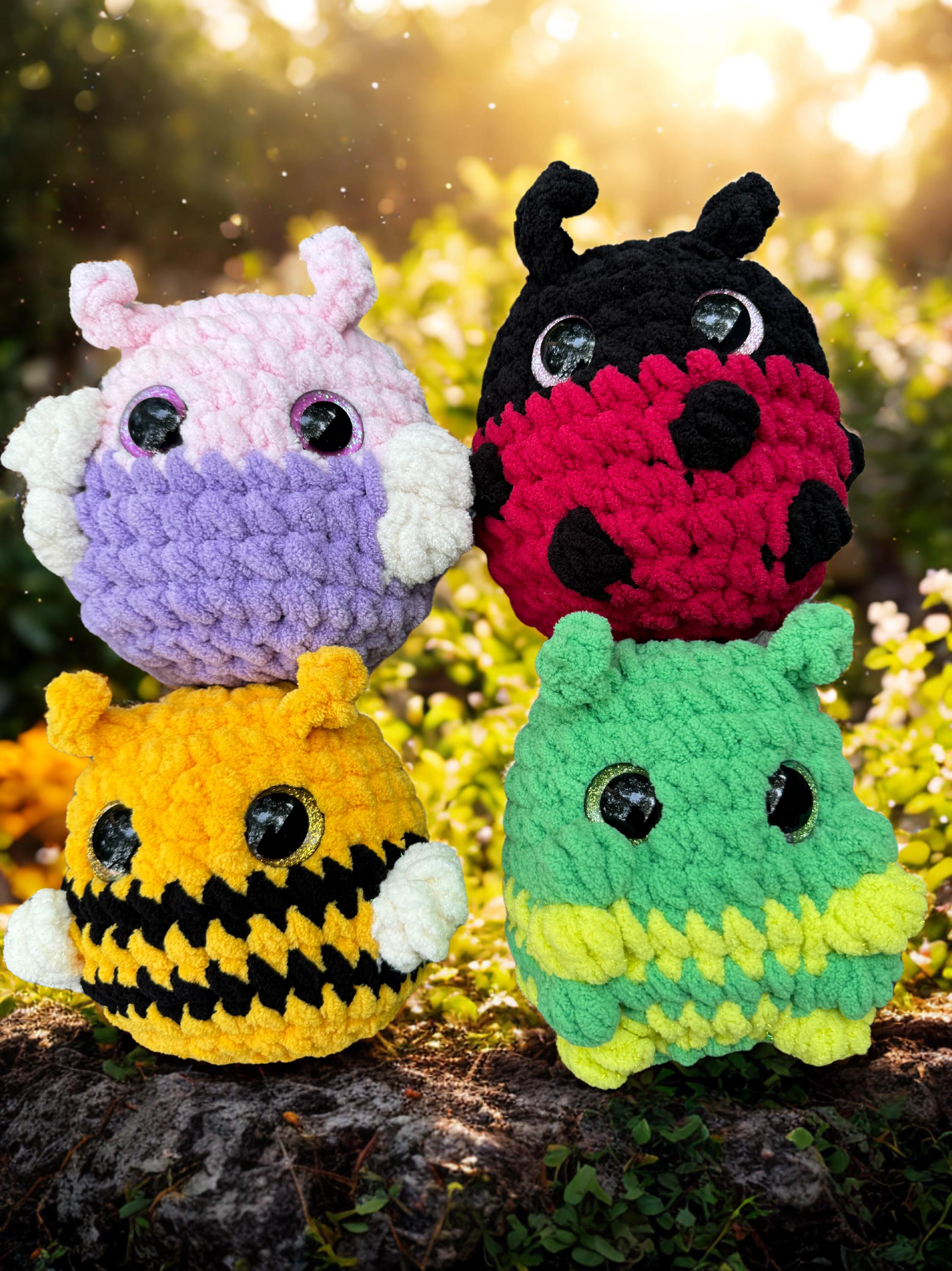 Small Bug Crochet Pattern Backyard Bug Crochet Pattern: 4-in-1 No Sew Beginner Guide (PDF ...