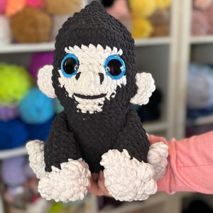 Gilly the Gorilla Crochet Pattern, PDF Gorilla Crochet Pattern