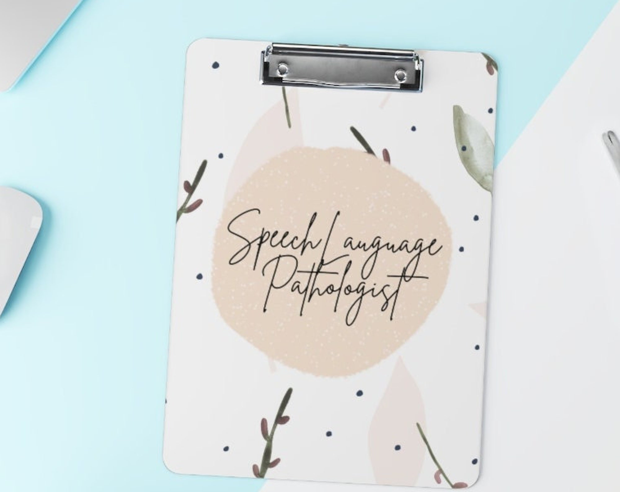 Clipboard for SLP, Speech language pathologist clipboard