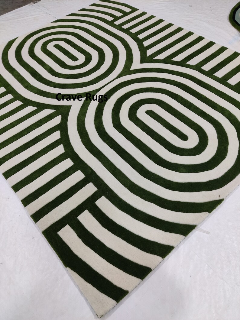 Modern Hand Tufted Area Rug High Low Carpet 100 Woolen Rug Etsy