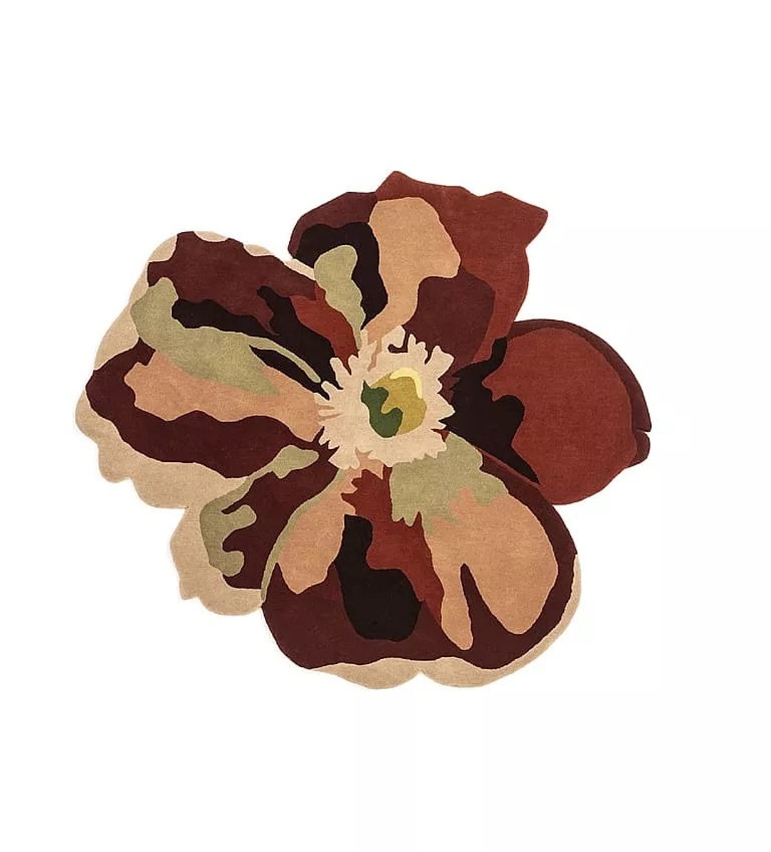 Premium New Modern Multi Colour Woolen Rug Hand Made Indian Etsy