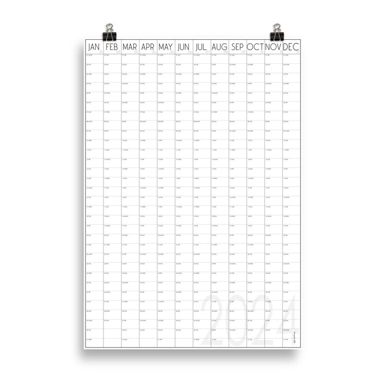 Buy Giant 2024 Wall Planner Vertical Wall Calendar Online In India Etsy