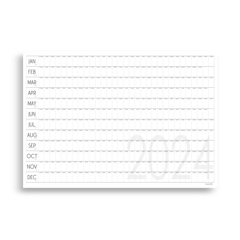 Giant 2024 Wall Calendar, Extra Large Minimalist Wall Calendar, A0 and ...