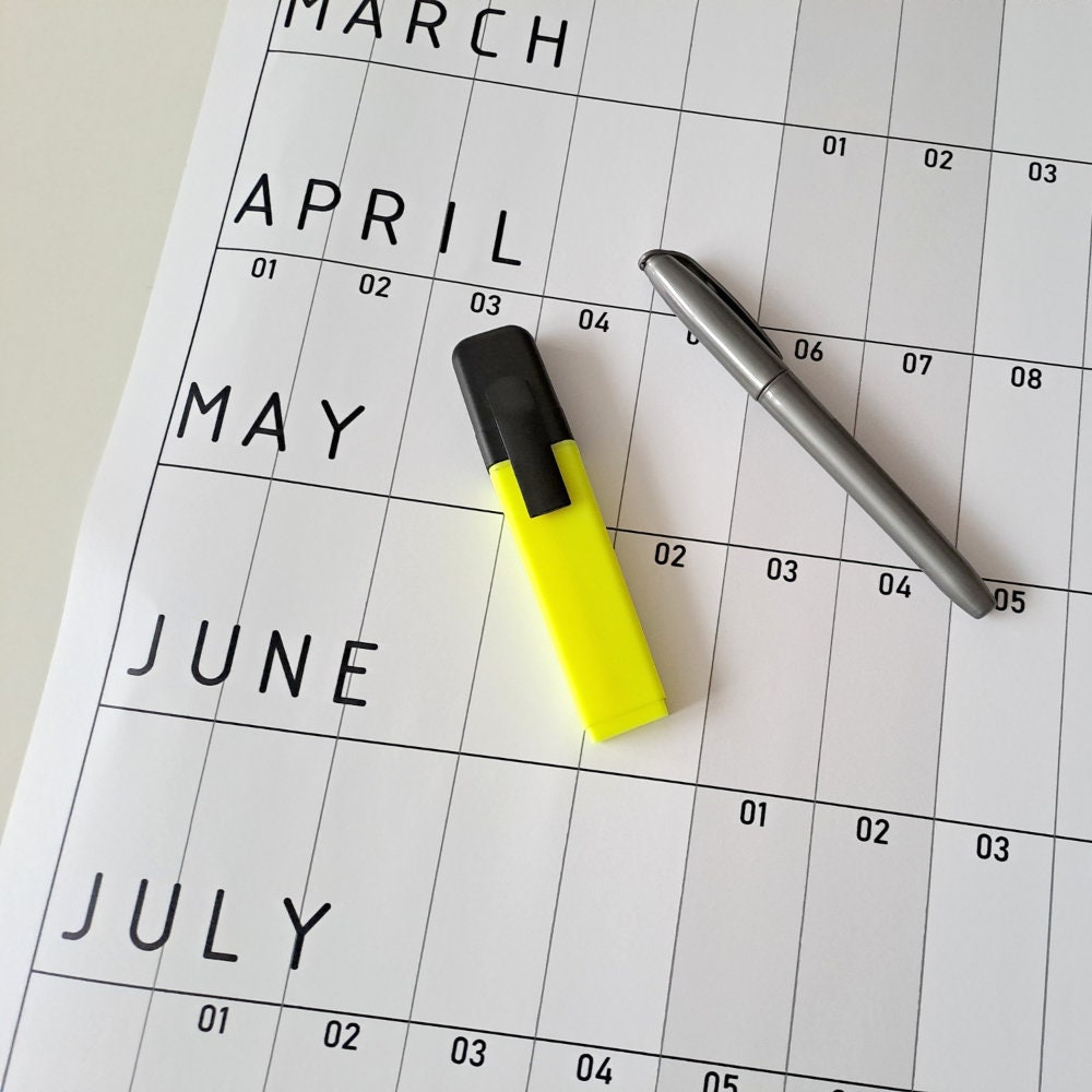 thumbnail image 2 of 2026 Tallon A1 Wall Planner - 84cm X 60cm - Full Year Large Print Calendar - Office/Home 2 of 6