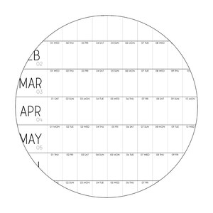 Giant 2024 Wall Calendar, Extra Large Minimalist Wall Calendar, A0 and ...