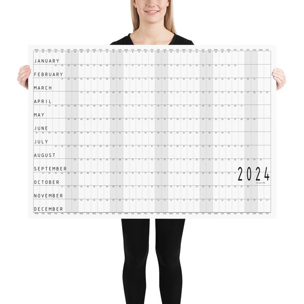 Calendrier mural géant - Etsy France