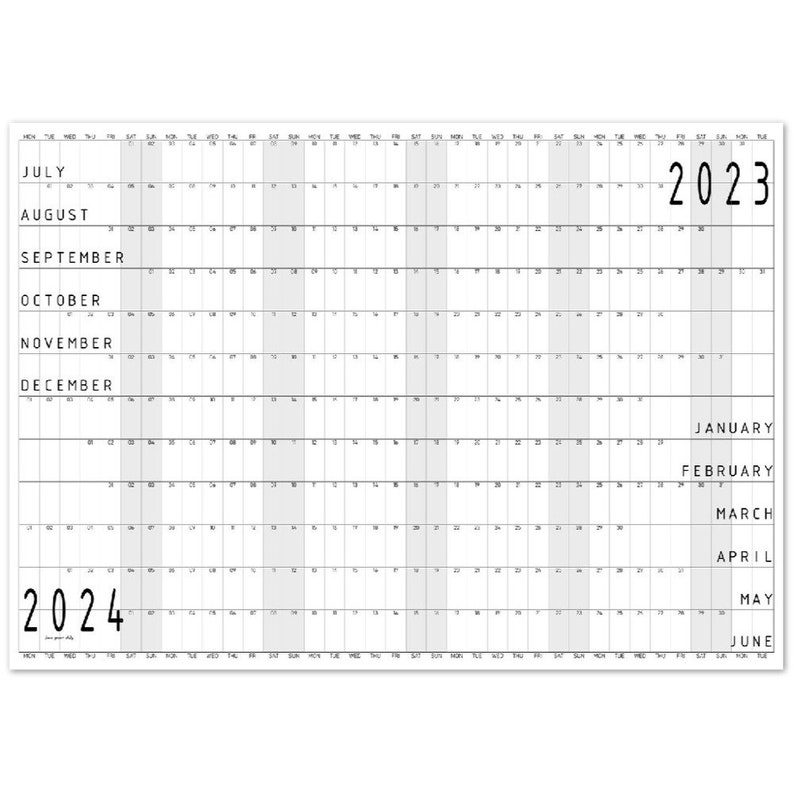 Giant Wall Planner 2023 2024 Mid year Wall Calendar A0 Wall Etsy Finland