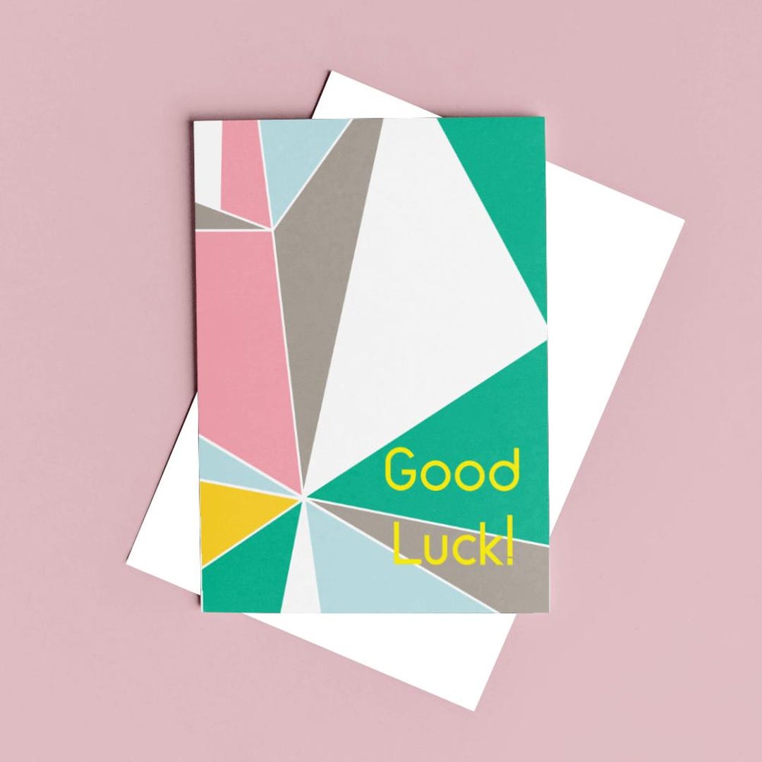 Good Luck Card, Blank Greeting Card, A6 With White Envelope - Etsy Canada