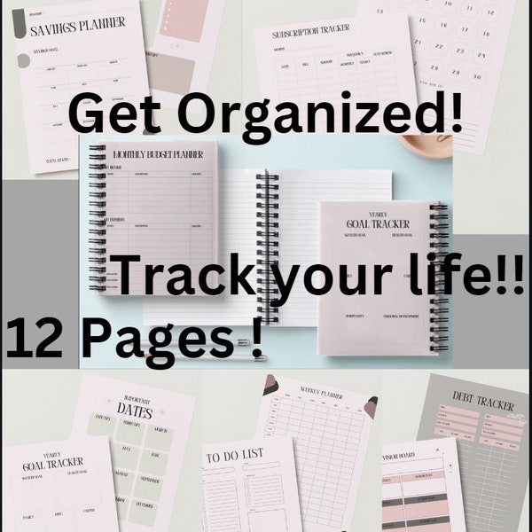 ADHD Planner! Get Organized in Every Aspect! Complete Planner Package- Best Seller!