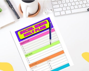 Social Media To Do List- Daily Planner for Socials - Best Selling!