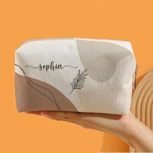 Schulmäppchen mit personalisiertem Namen, Kulturbeutel als Geburtstagsgeschenk, Federmäppchen für den Schulanfang, Schminktasche für Mädchen und Frauen