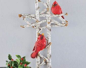 Cardinal Wall Cross Etsy