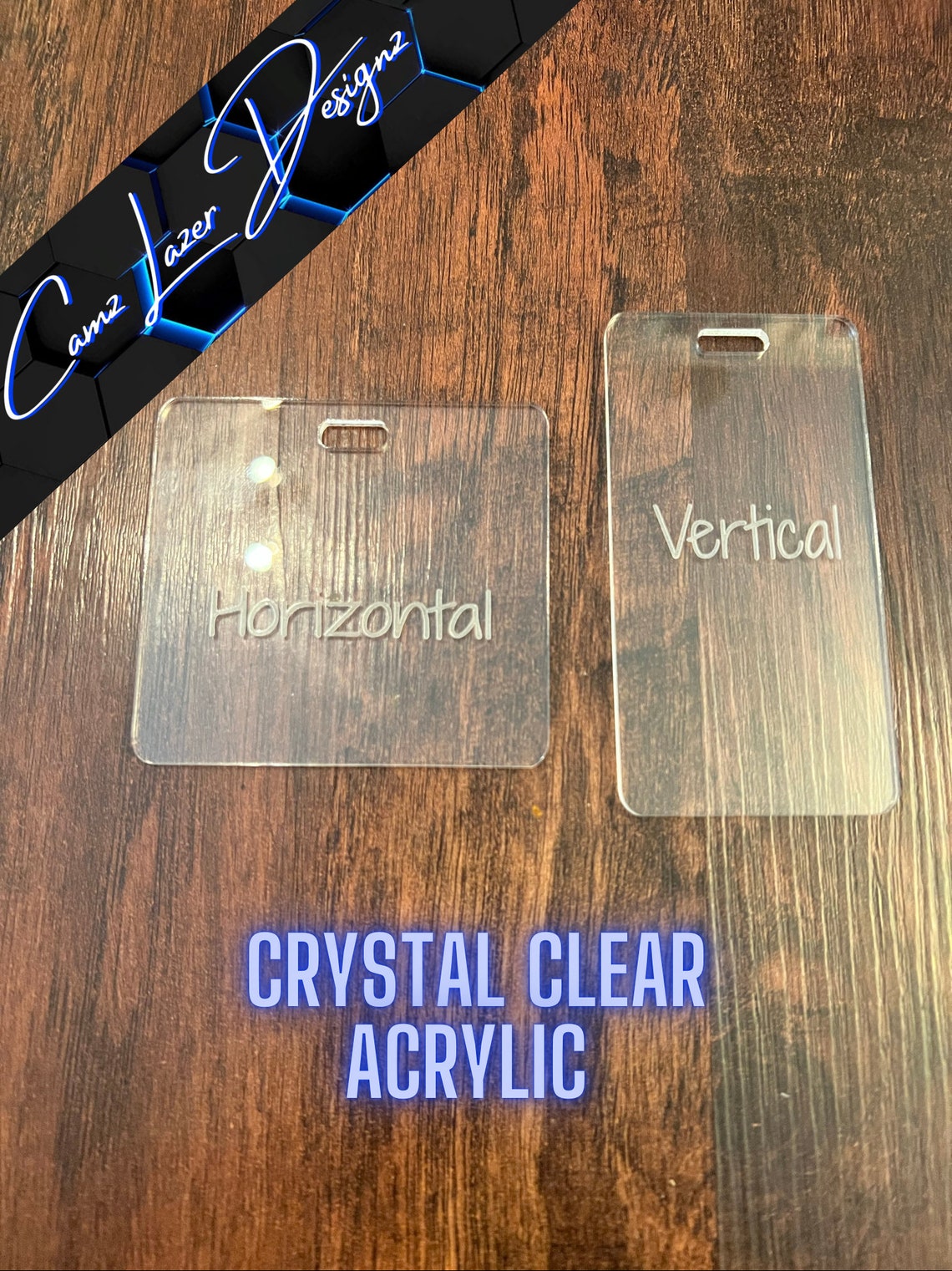 1/8 Acrylic Badge Buddy Blanks DIY Badge Buddy Clear Etsy