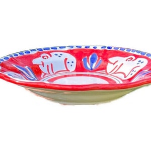 Vietri Ceramic Shallow Bowl 9&quot; - Frog/Rana (New - Made in Italy) Campagna