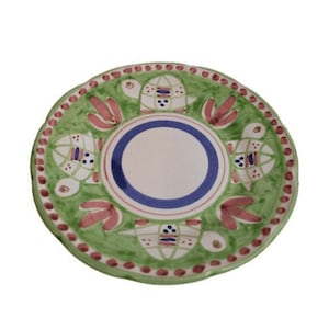 Vietri Ceramic Plates 10&quot; - GREEN Turtle/Tartaruga (New - Made in Italy) Campagna