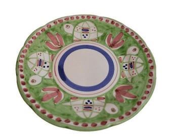 Vietri Ceramic Plates 10&quot; - GREEN Turtle/Tartaruga (New - Made in Italy) Campagna