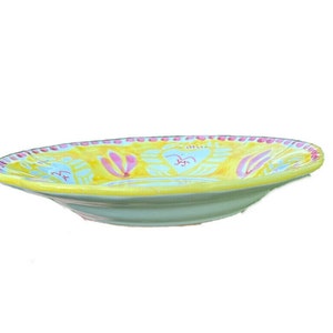 Vietri Ceramic Shallow Bowl 9&quot; - Crab/Granchio (New - Made in Italy) (9 inch)